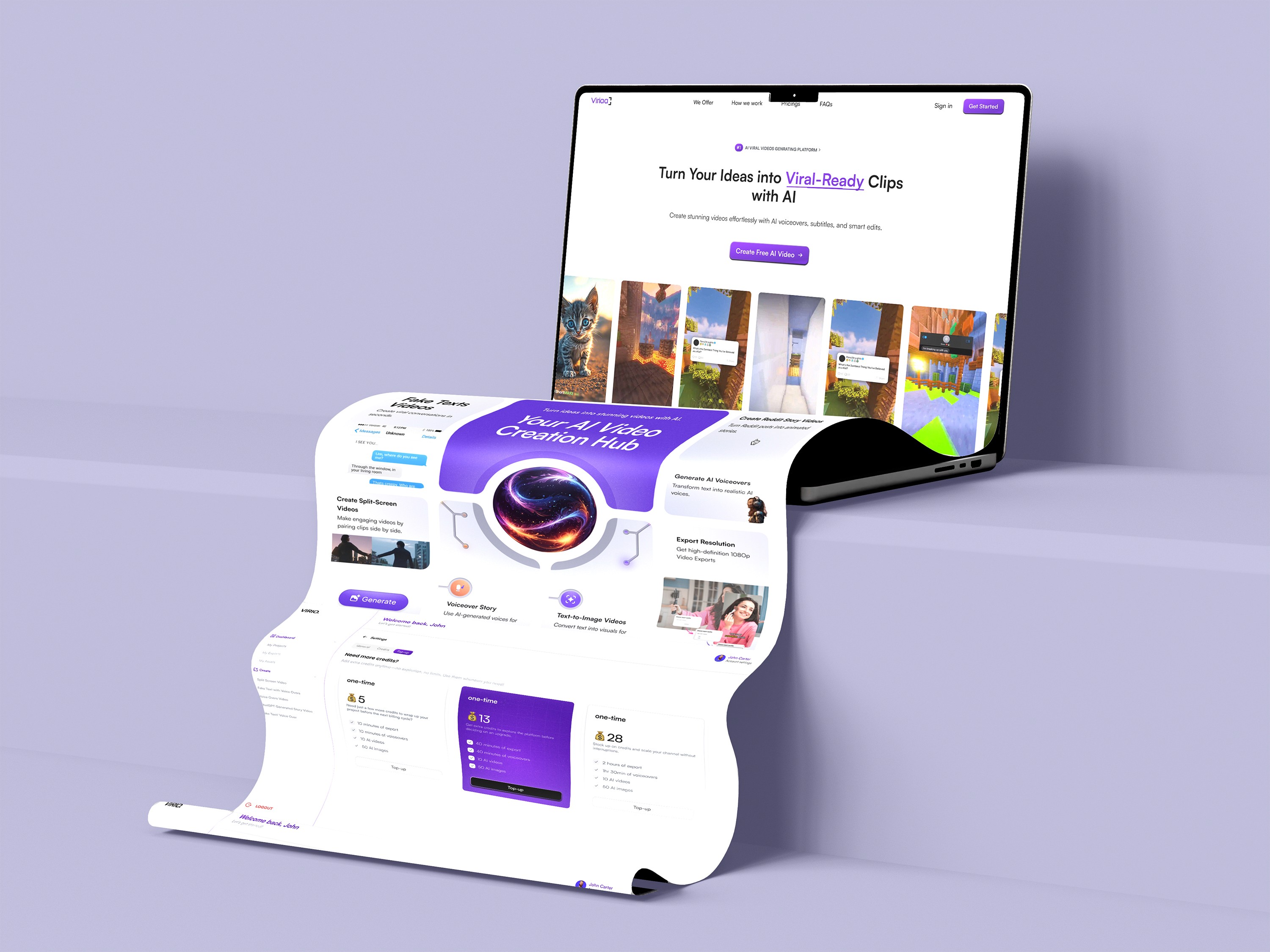 Create viral ready clips