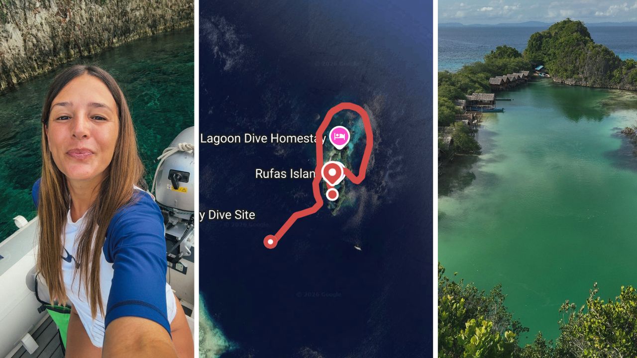 A hidden lagoon in Papua Occidental