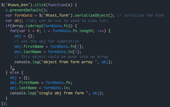 Dynamically Adding Form Elements in JQuery - 7