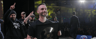 Legion Squad Accepting Award On Stage