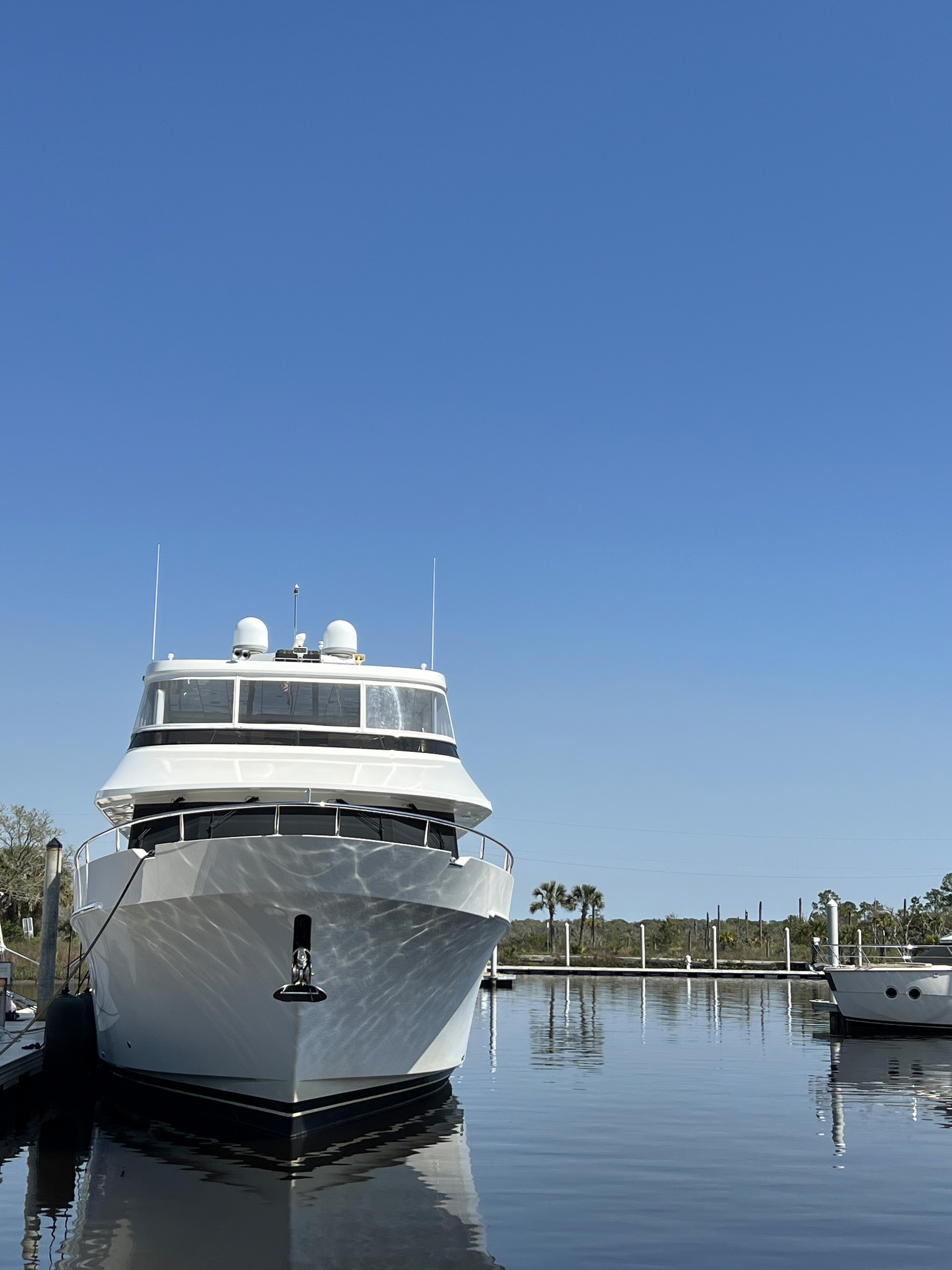 Windward Beach Marine large yacht docked