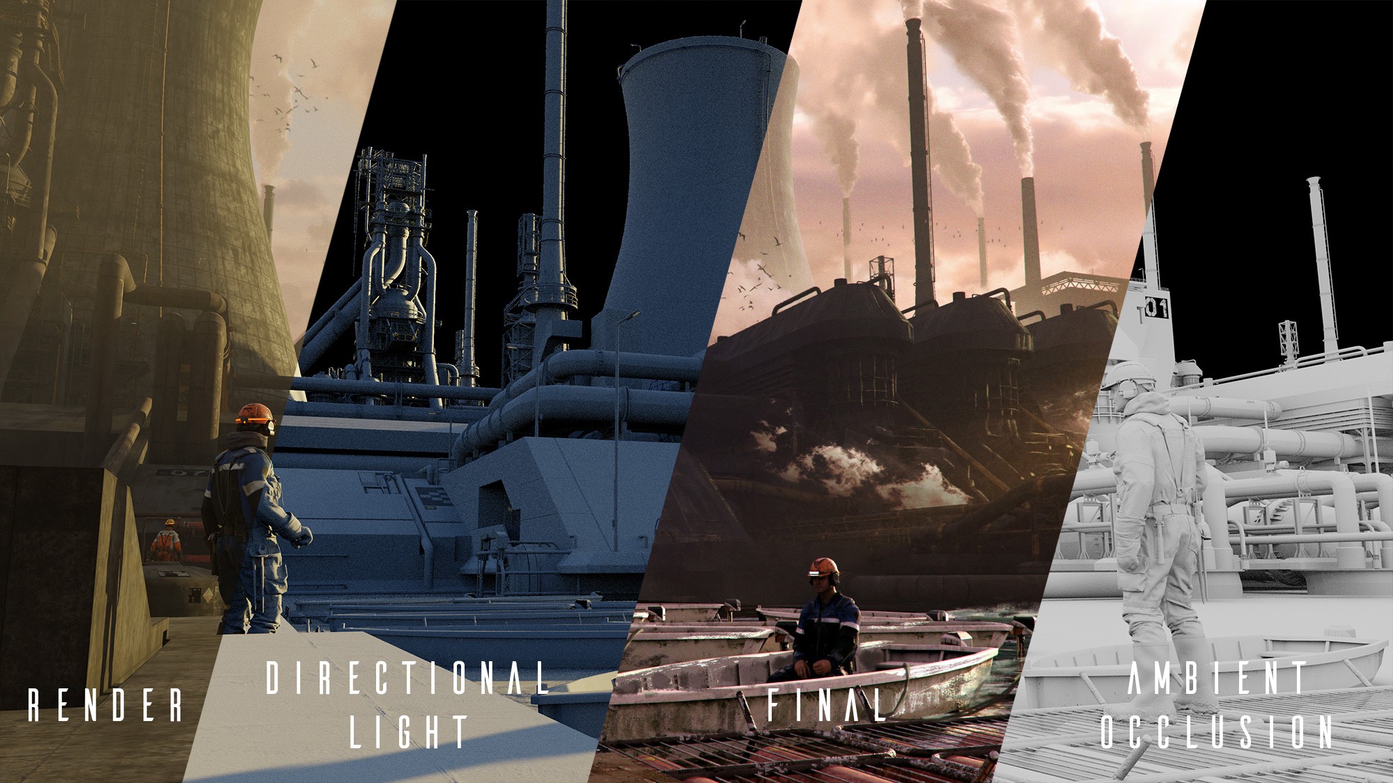 Snowy forest path with sun shining through trees