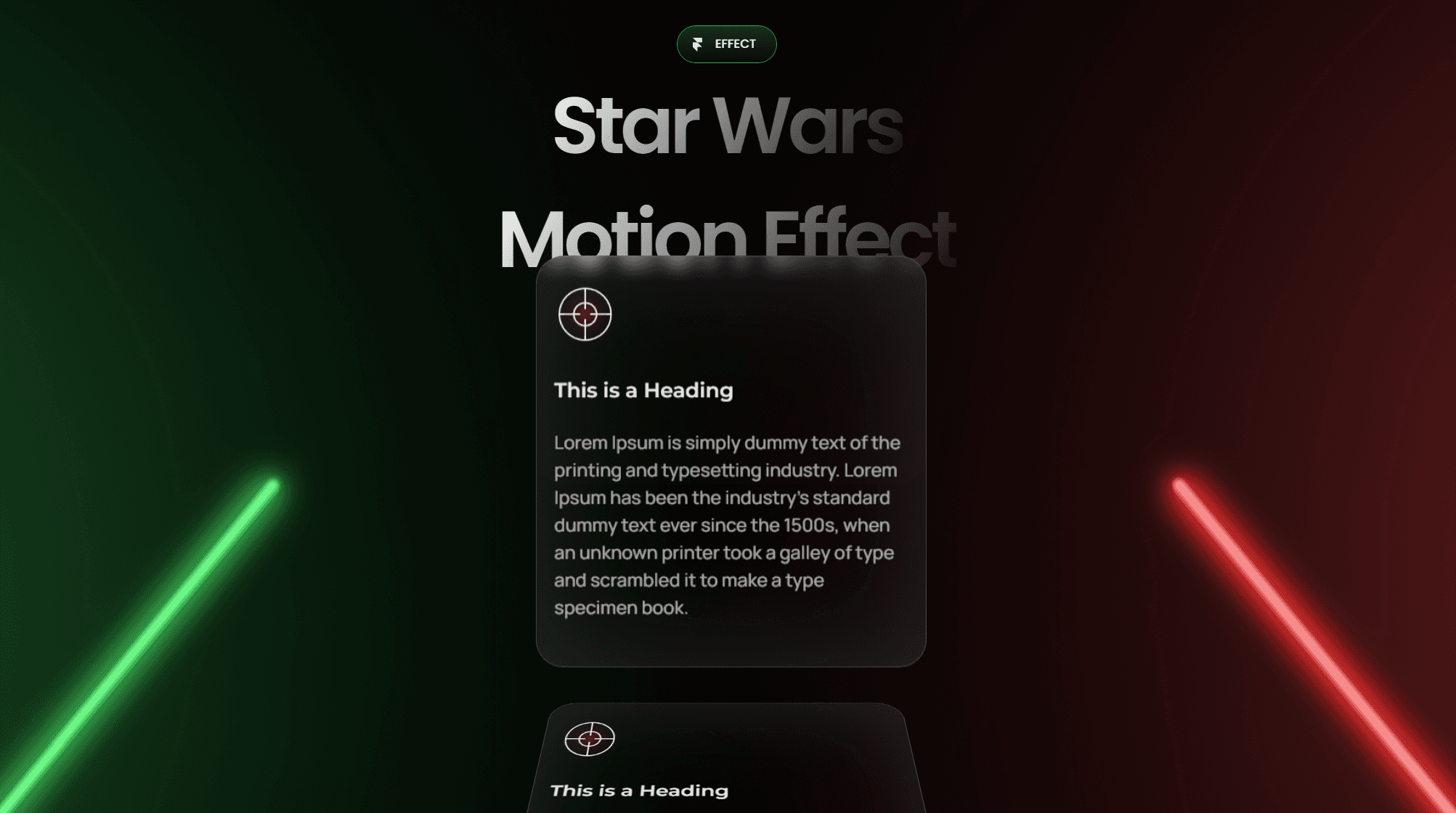 Stsart Wars Motion Effect - No Code