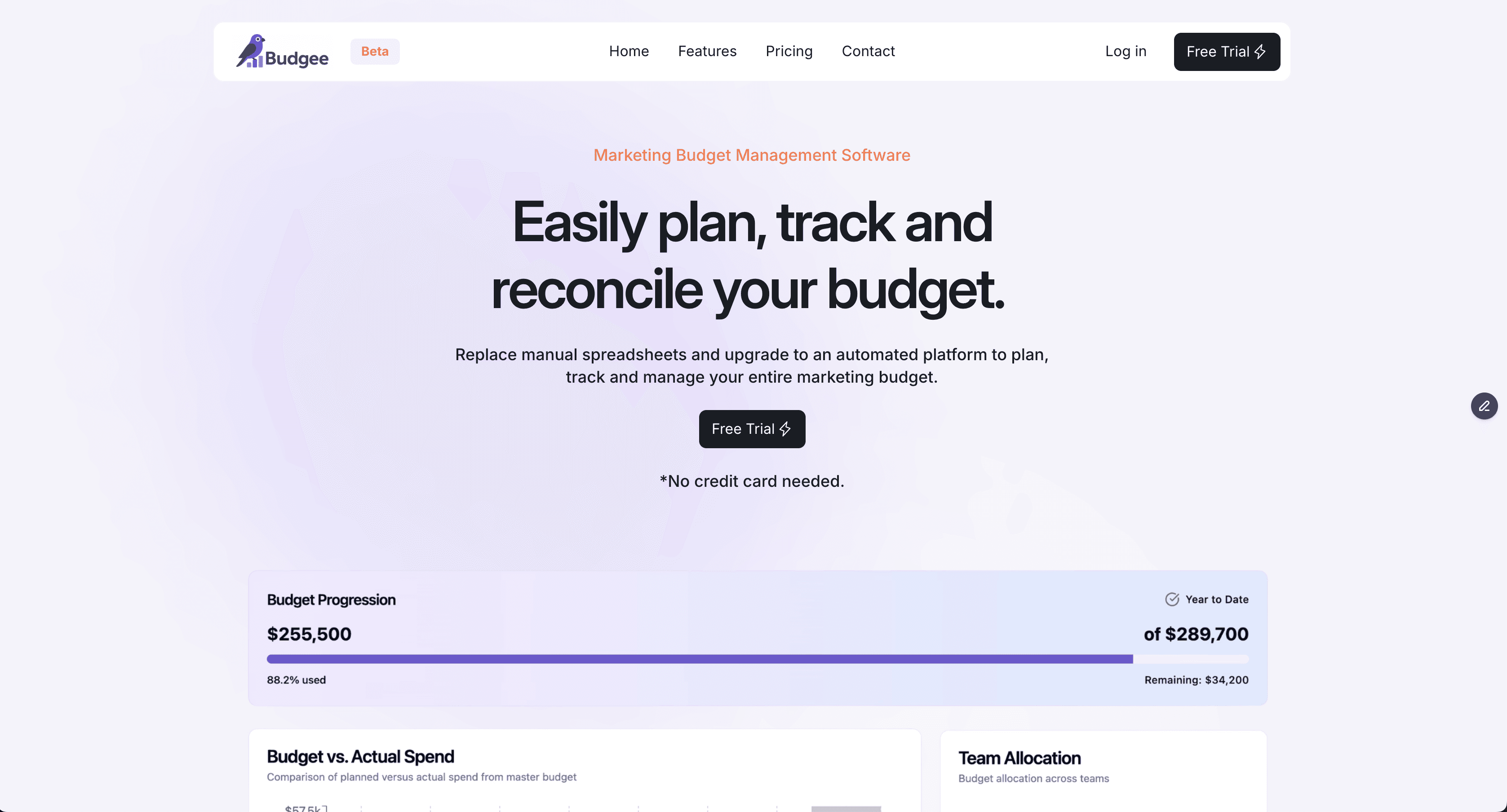 Budgee website