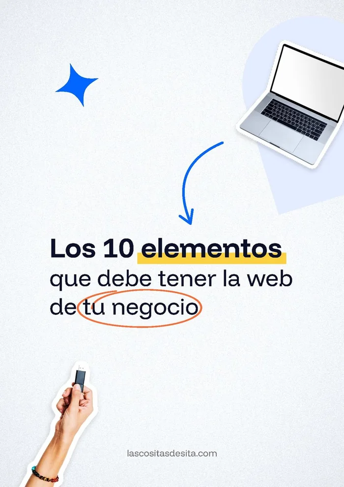 Portada de la guía Los 10 elementos que debe tener la web de tu negocio