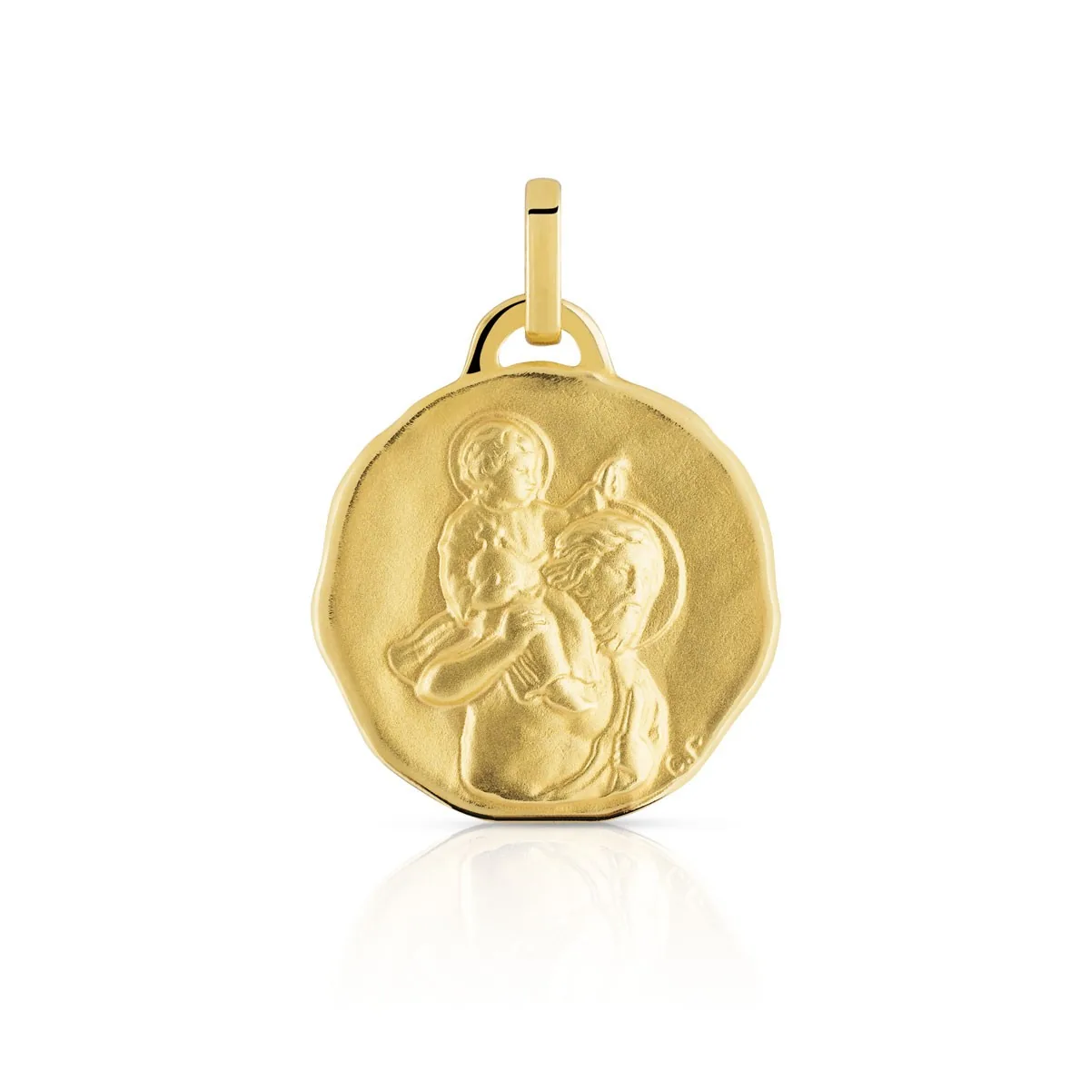 Médaille en or jaune 375