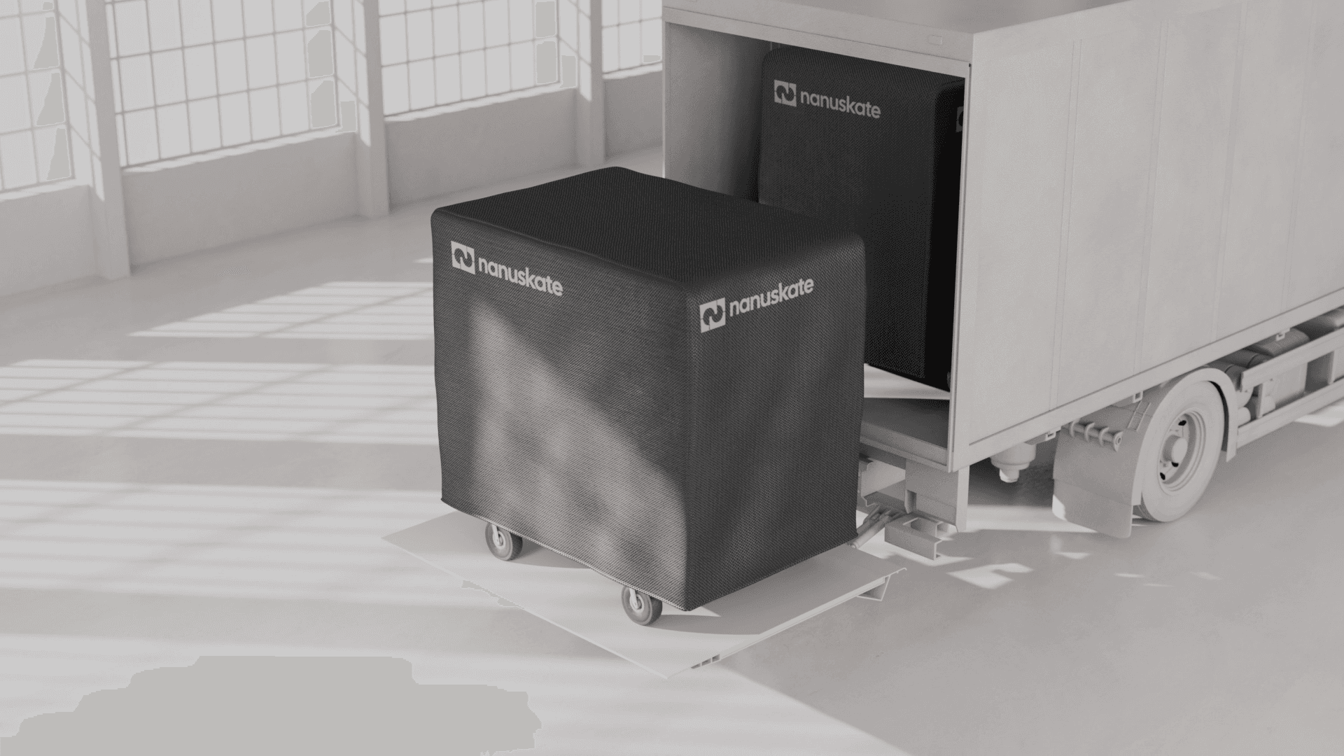 transport dollies being delivered