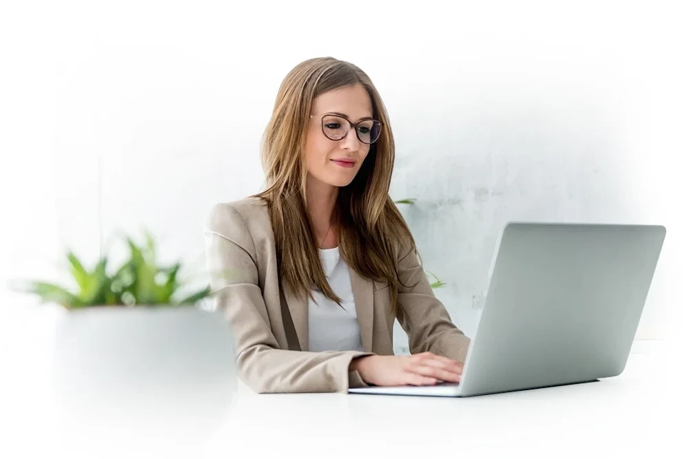 Hero image of AQTax Accounting, accountant working