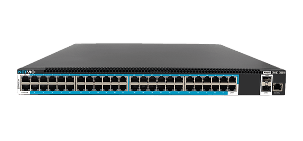 NETVIO 48-port PoE+ network switch
