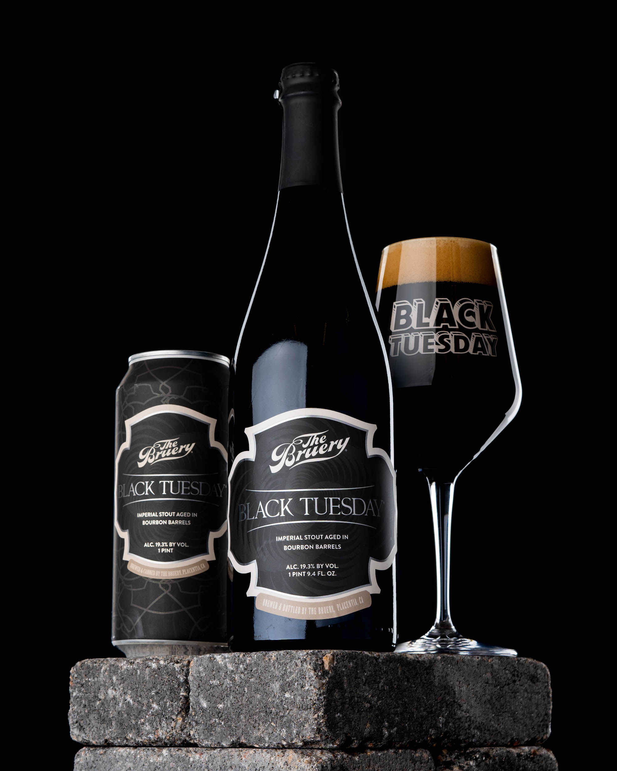 Black Tuesday bottles and glassware product lineup