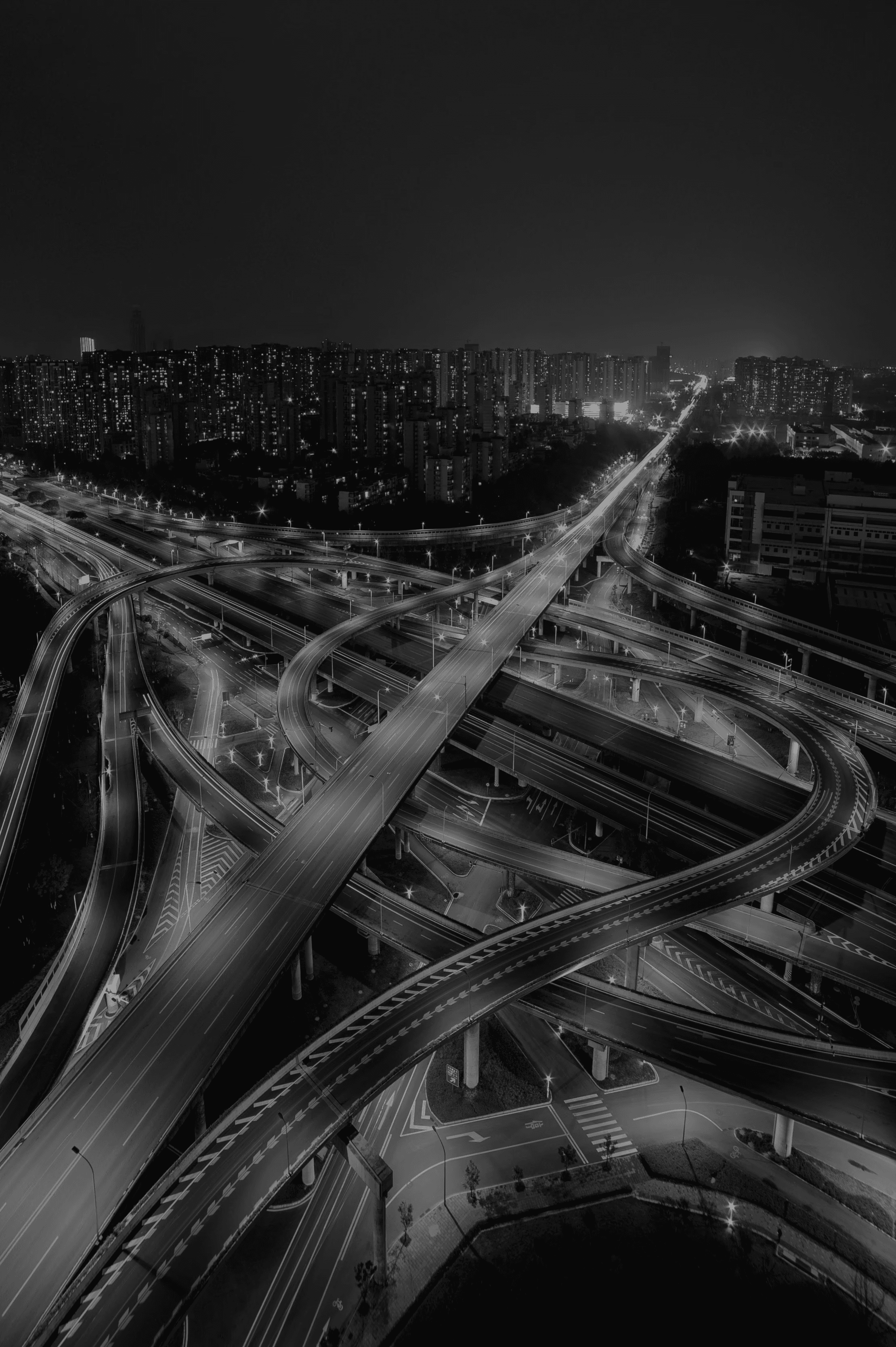 time lapse photography of city lights during night time