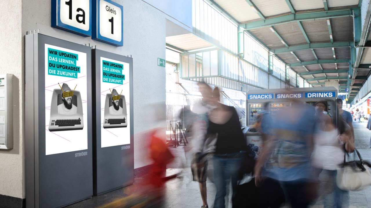 Digital Out Of Home Kampagne 42 in deutscher Innenstadt