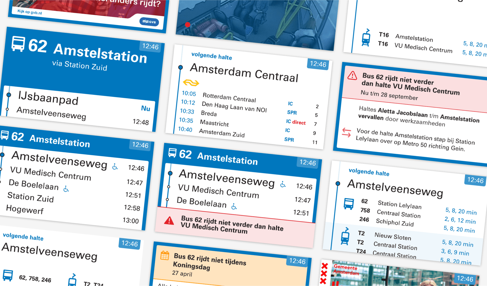 Image of UX Design of on-board travel information for GVB