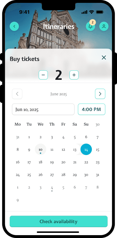 Get informed on opening times  and find the best moment to visit attractions and landmarks.