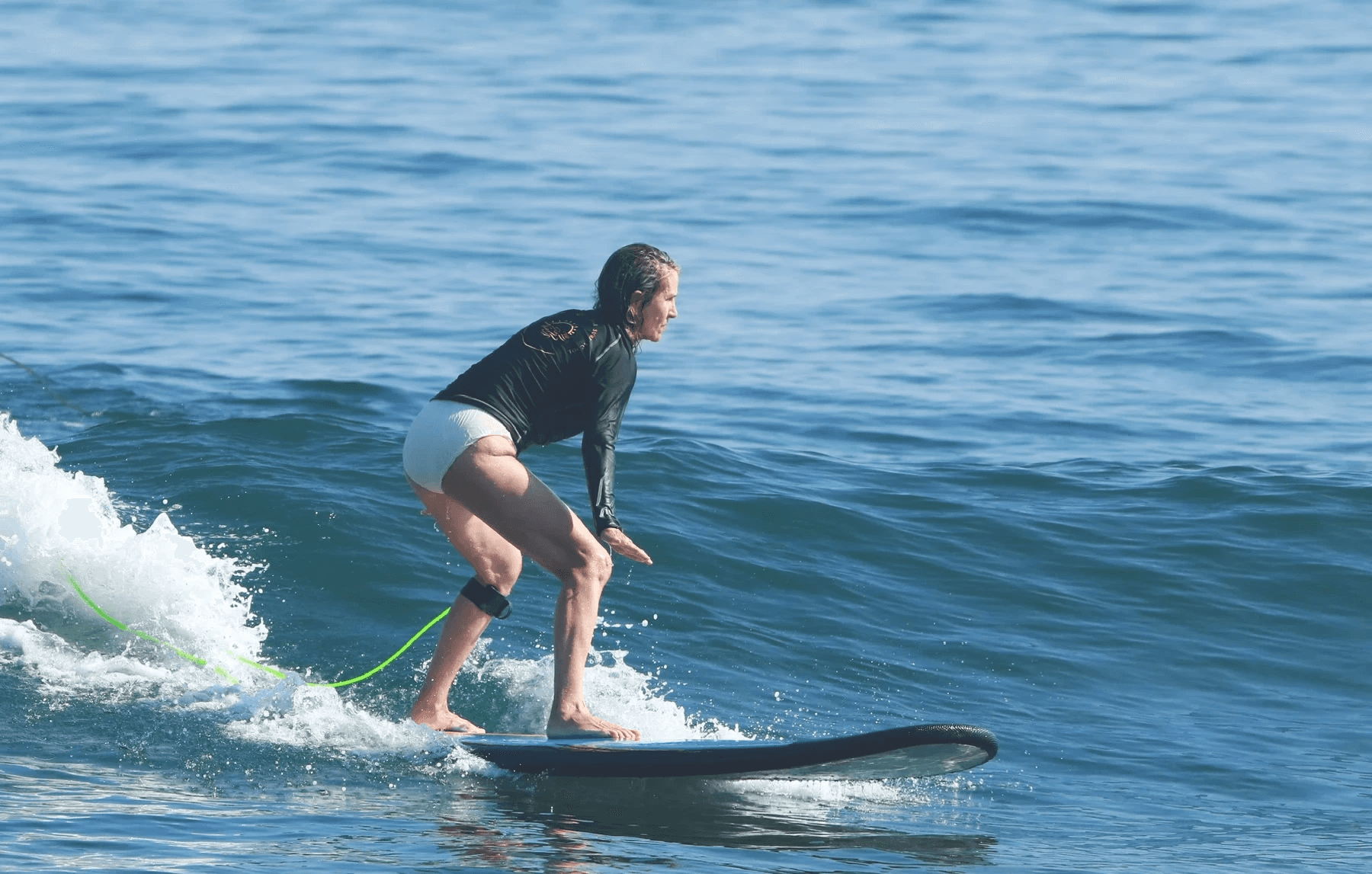 A man doing surf stunt
