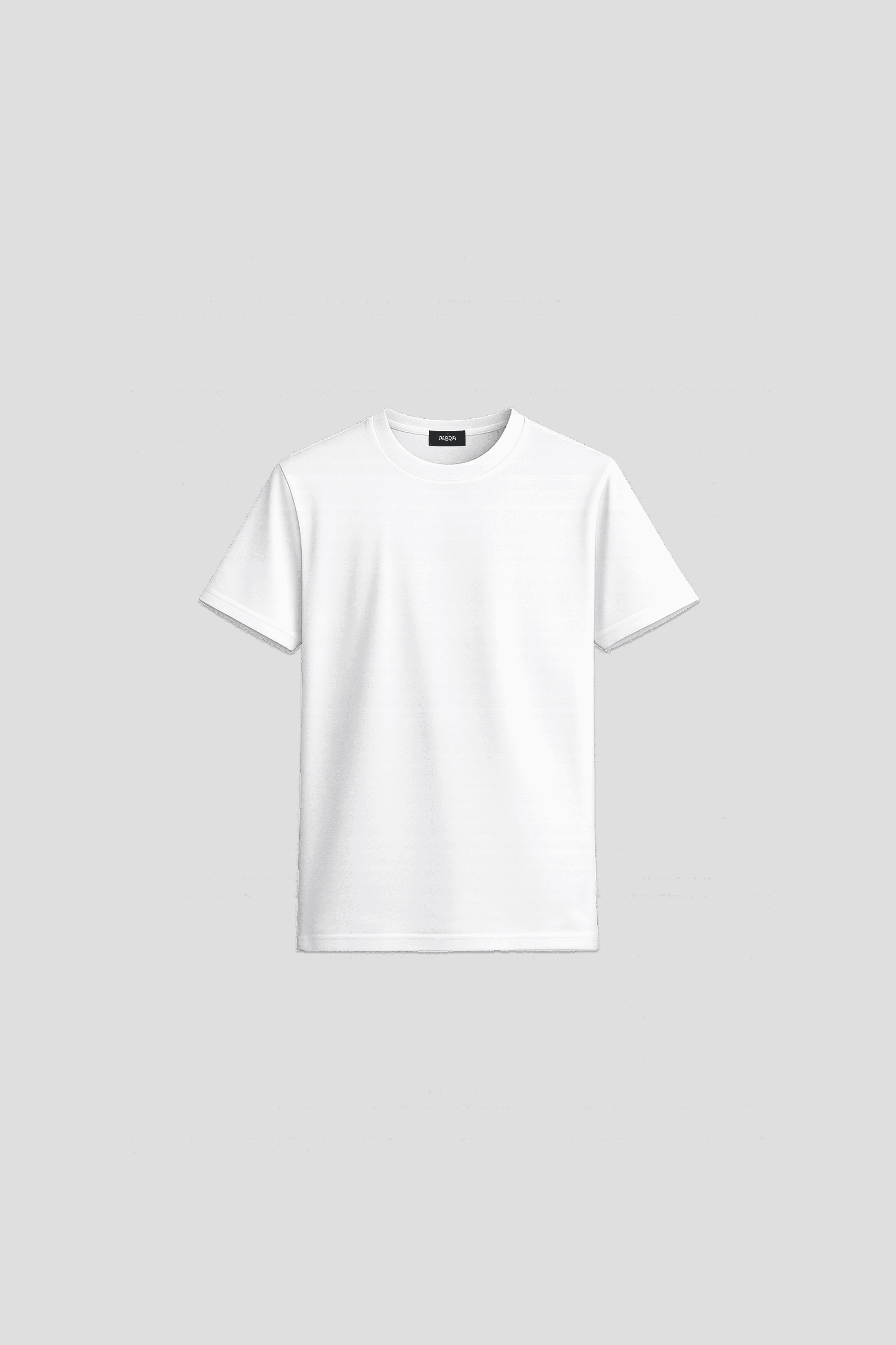 black and white crew neck t-shirt