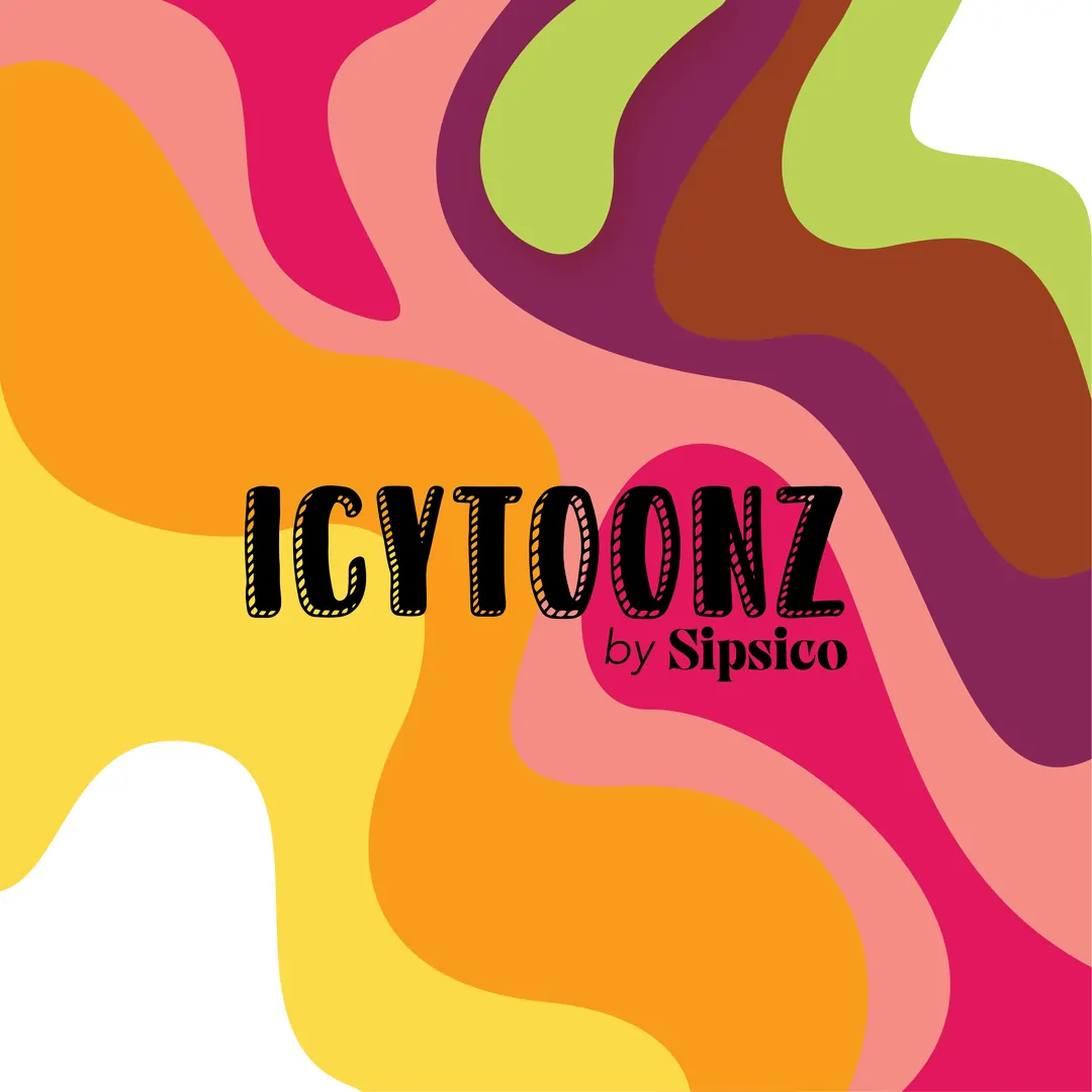 Icytoonz Logo with colorful brand background