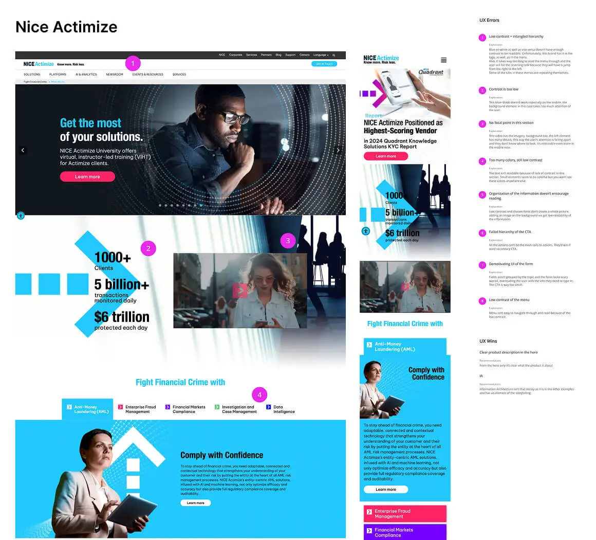 Nice actimize competitor analysis