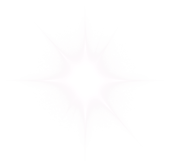 a four pointed white star with a lot of light flare and grain