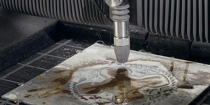 waterjet funcionando