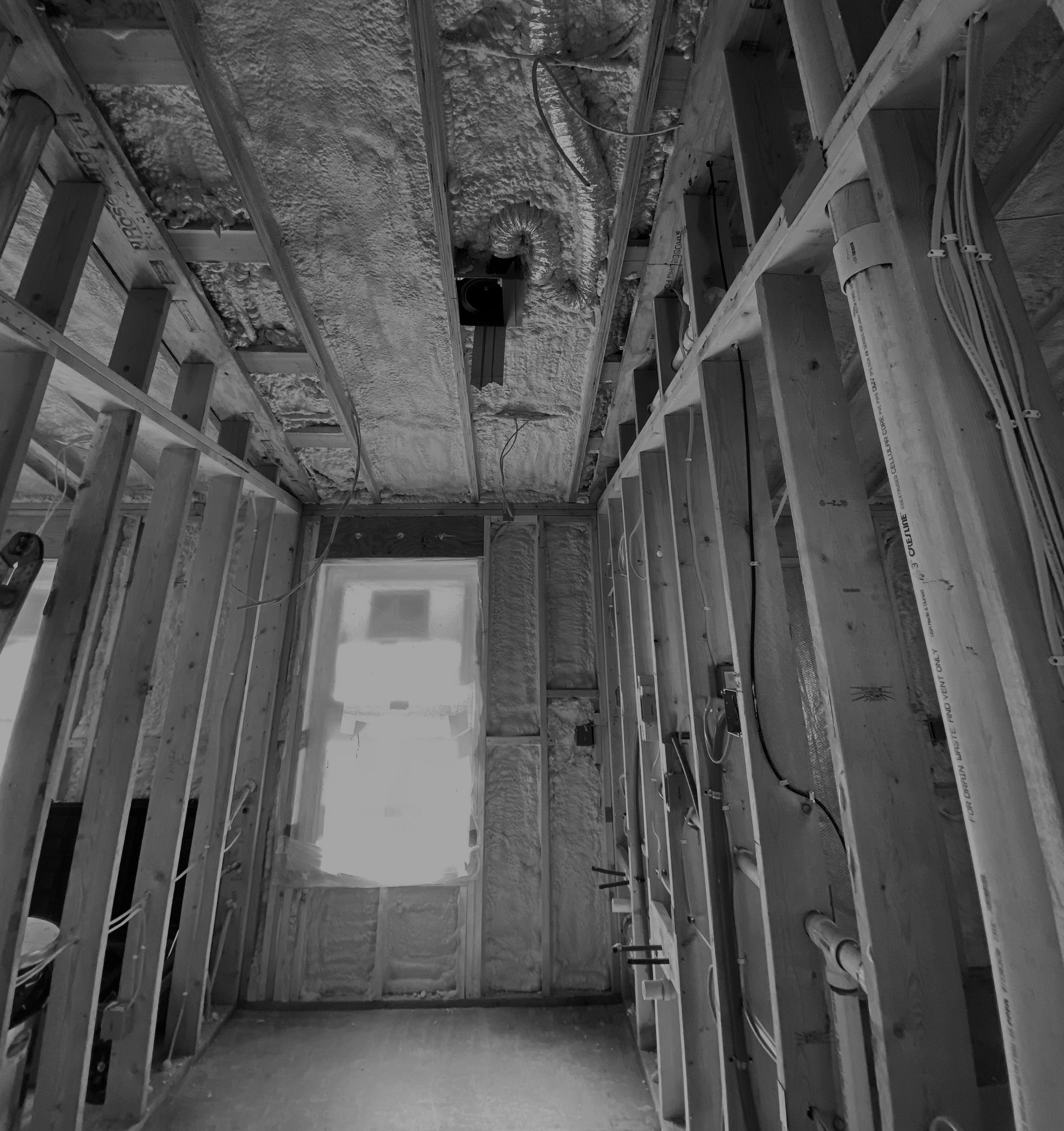 spray foam insulated walls