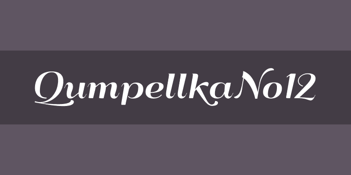 QumpellkaNo12 script font