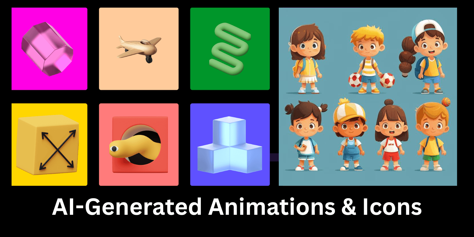 ai-generated animations & icons