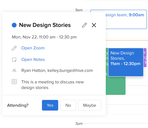 My Day Meeting pop-out