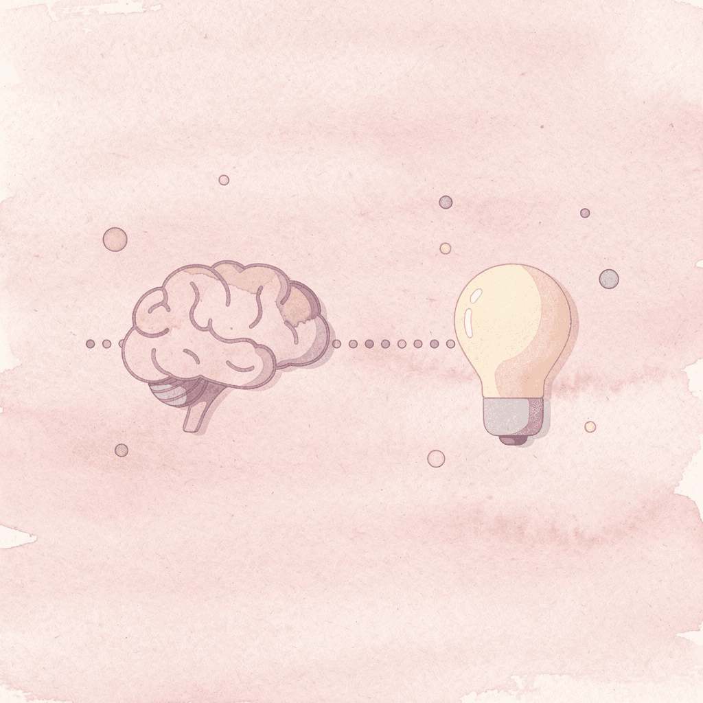 Brain connected to speech bubble representing automatic language production