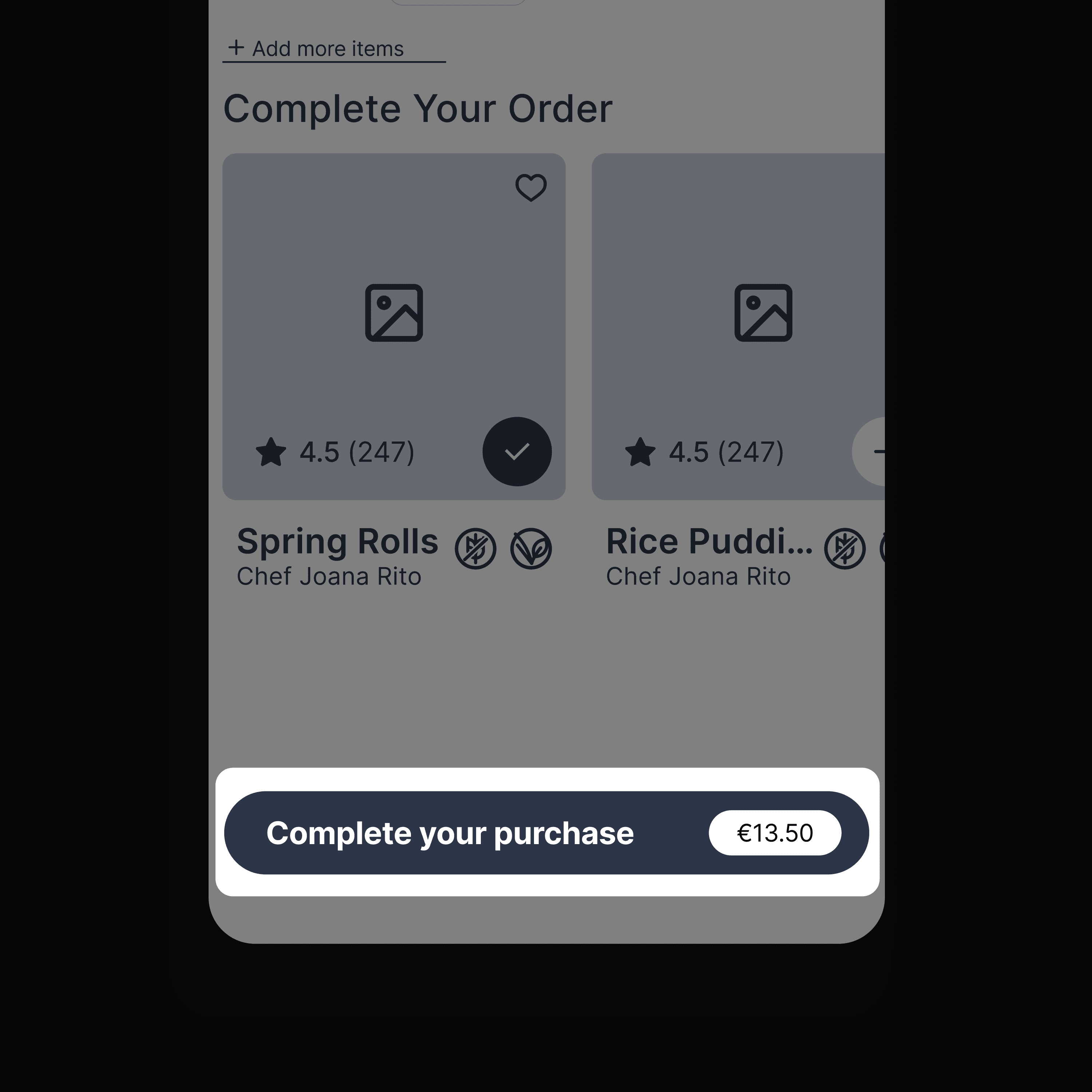 Before purchase button