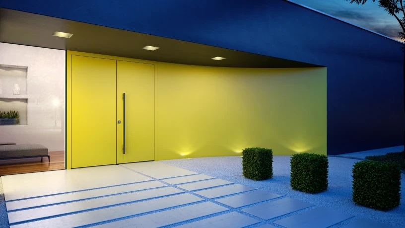 Moderne Eingangstür