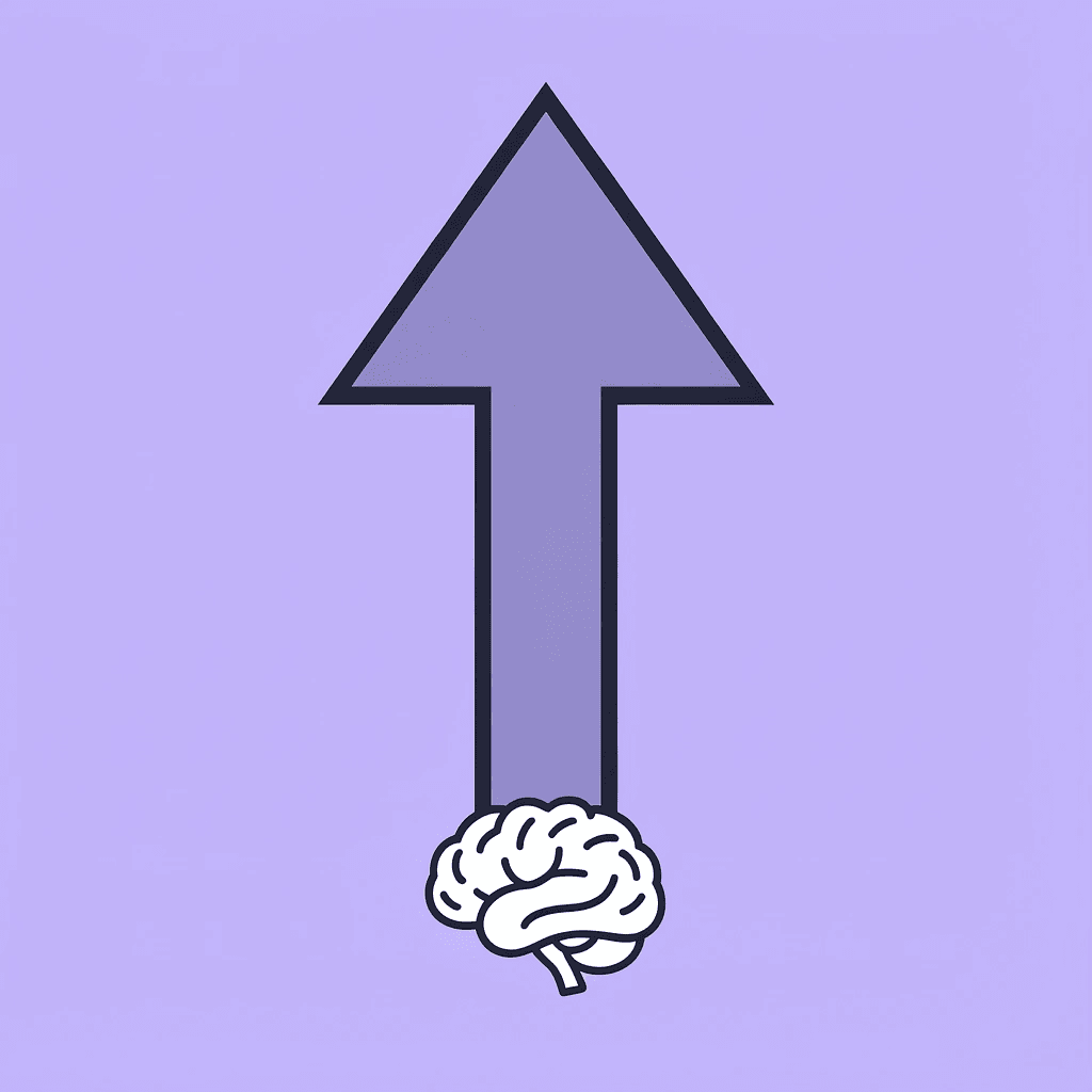 Upward arrow showing improvement from single agent capability to superior collective performance