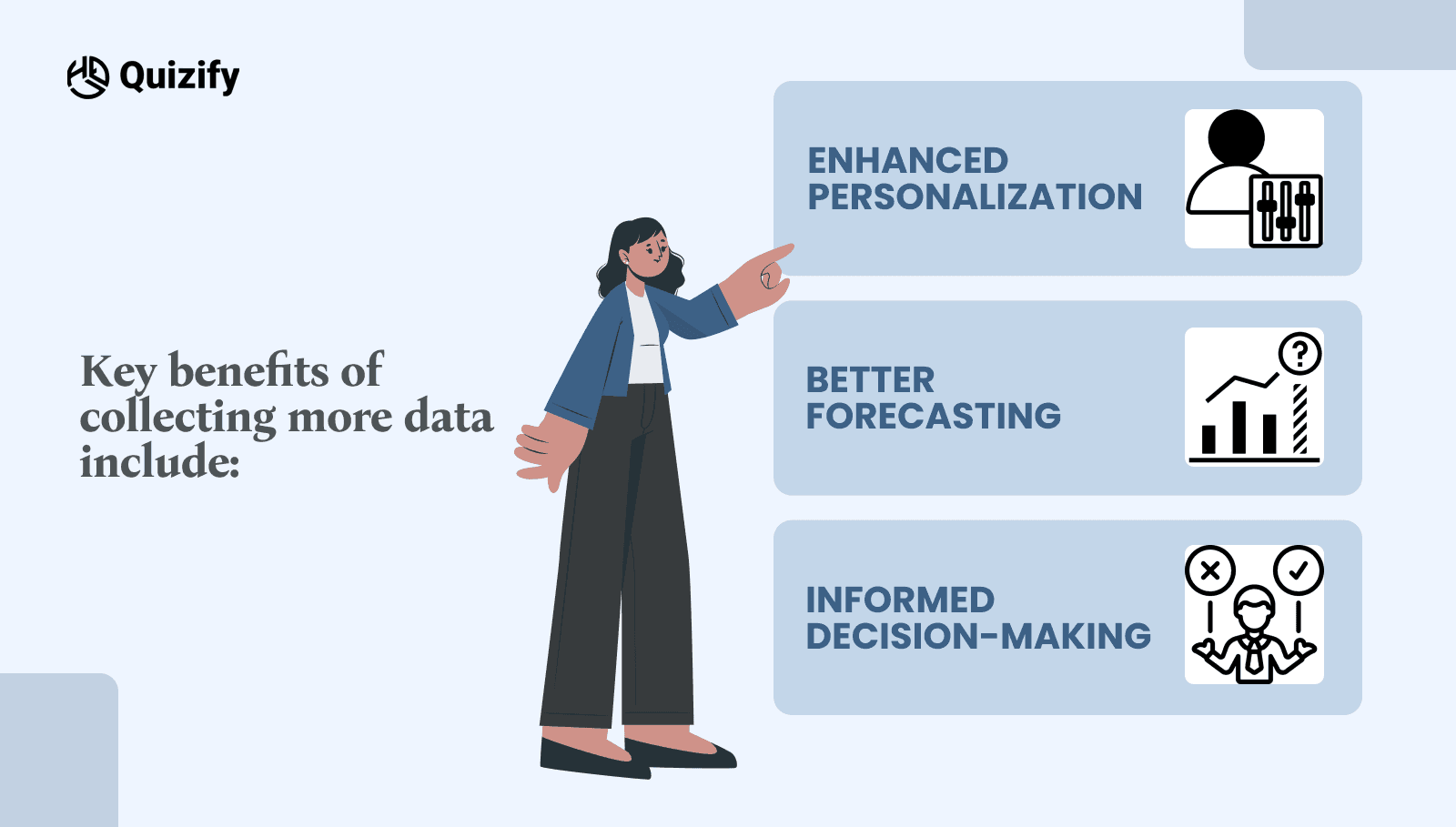 Key benefits of collecting more data | Quizify