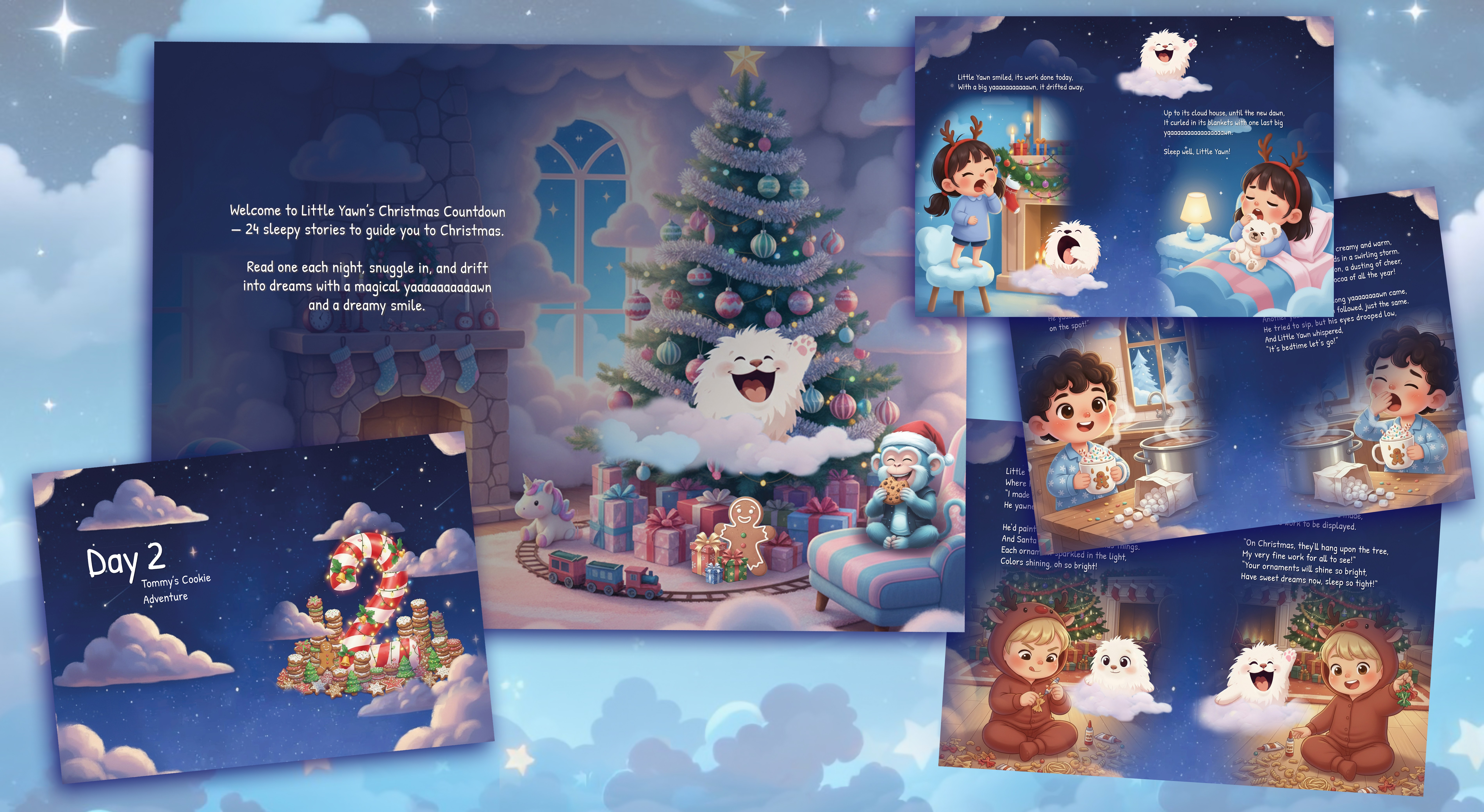 Little Yaen Christmas Book -Look Inside