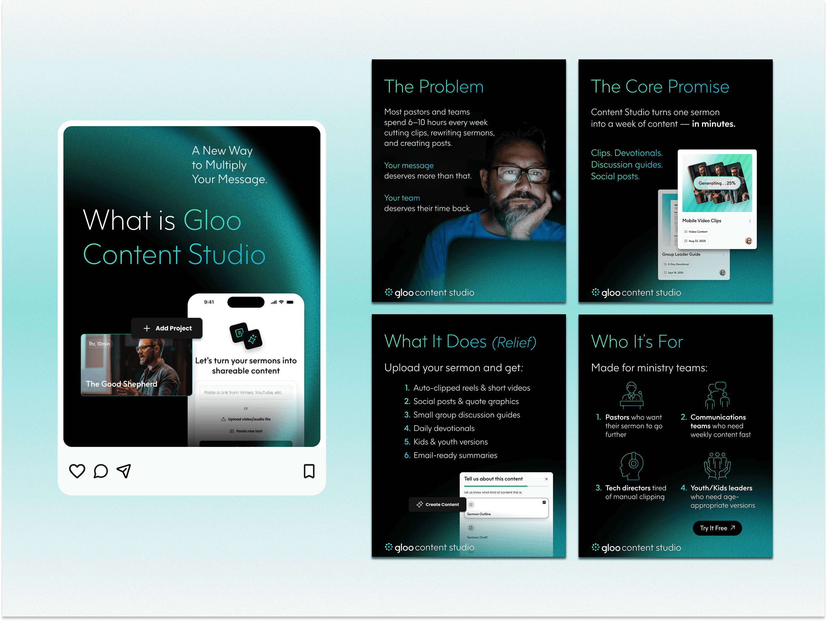Gloo social media post - Content Studio