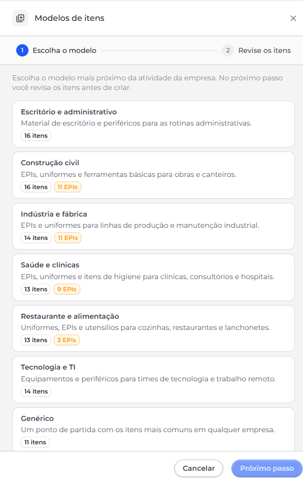 Registros do dia