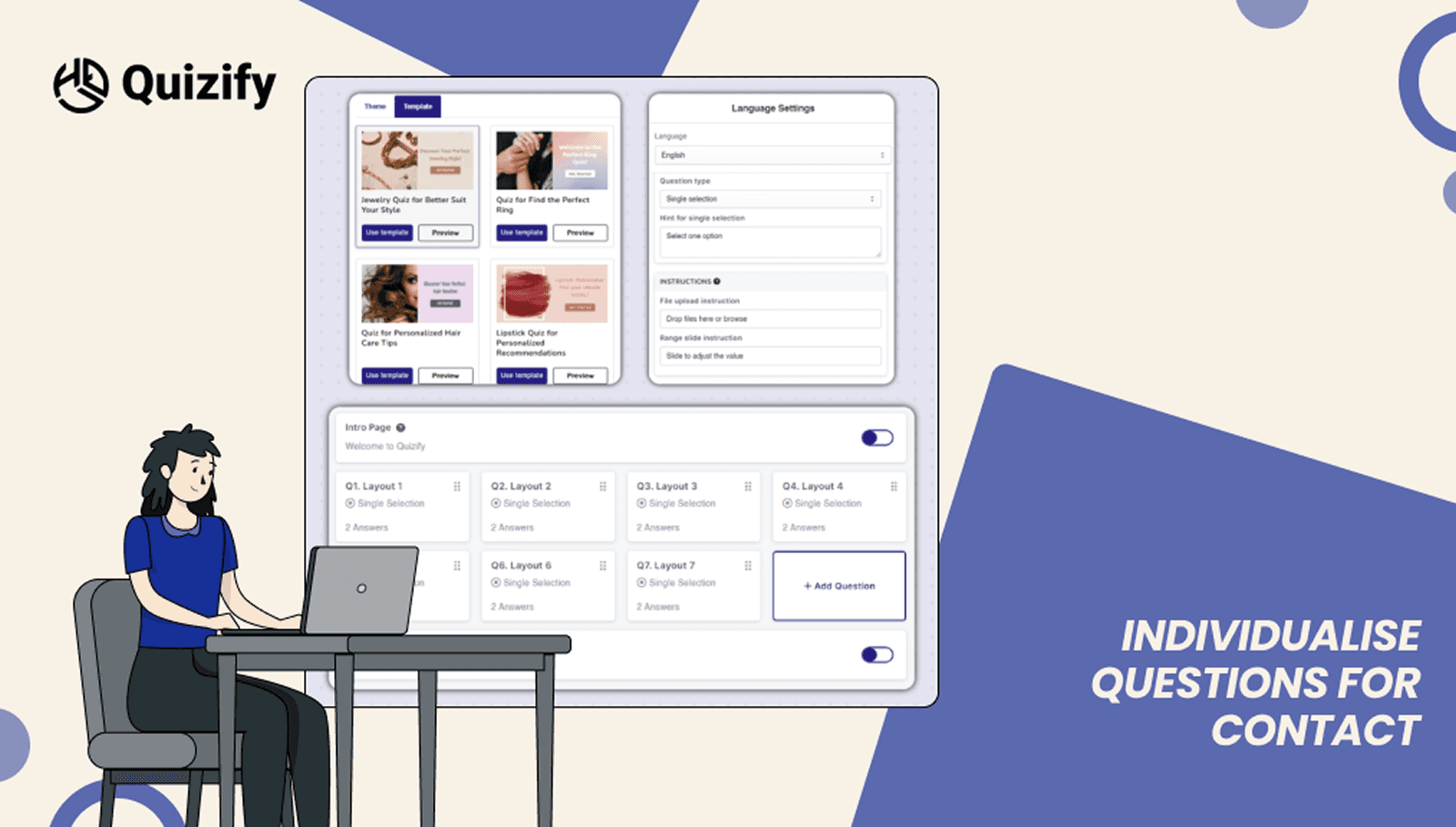 Individualise Questions for Contact | Quizify