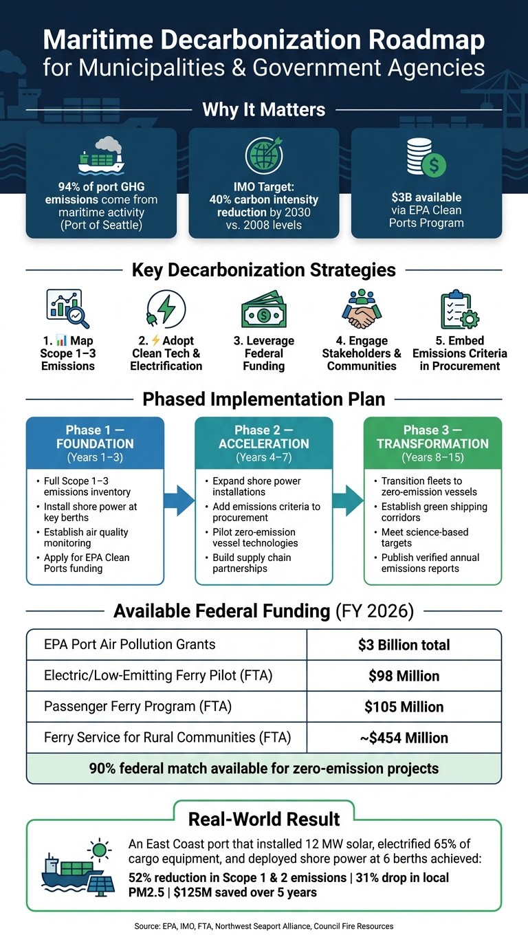 Maritime Decarbonization Roadmap: 3-Phase Action Plan for Municipalities