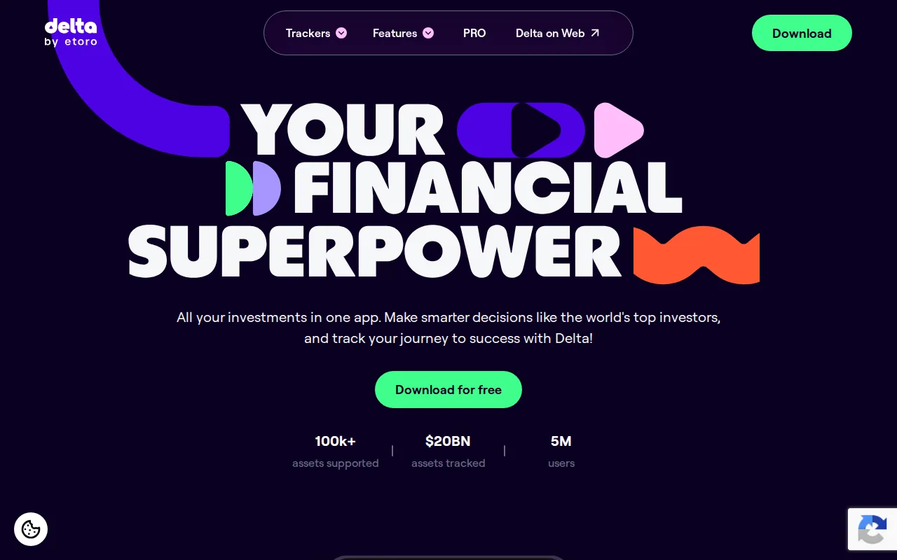 Delta: visual reference for 5. Delta, for crypto and traditional investments