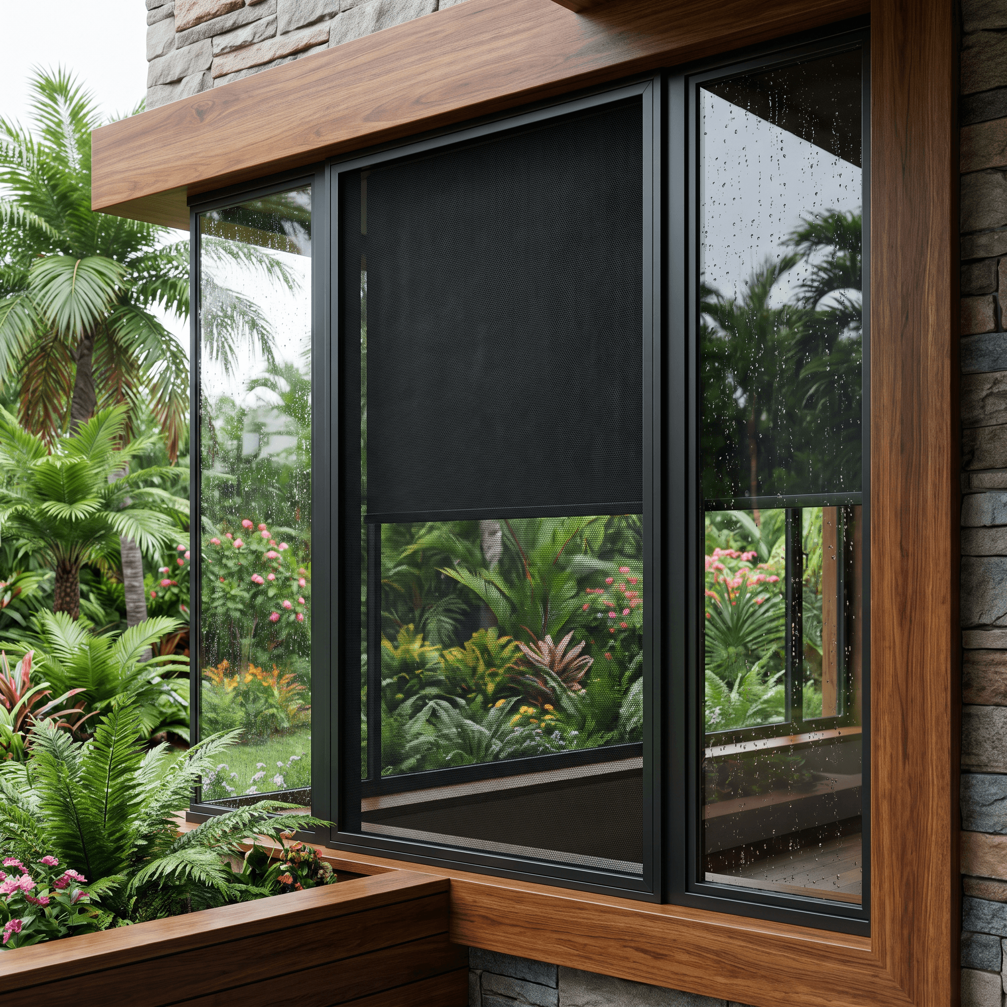 Spotless black insect screen