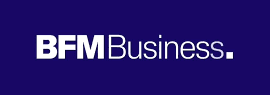 Logo de BFM Business qui a interviewé Benjamin Barnathan dans l'émission Les Experts de l'Immo