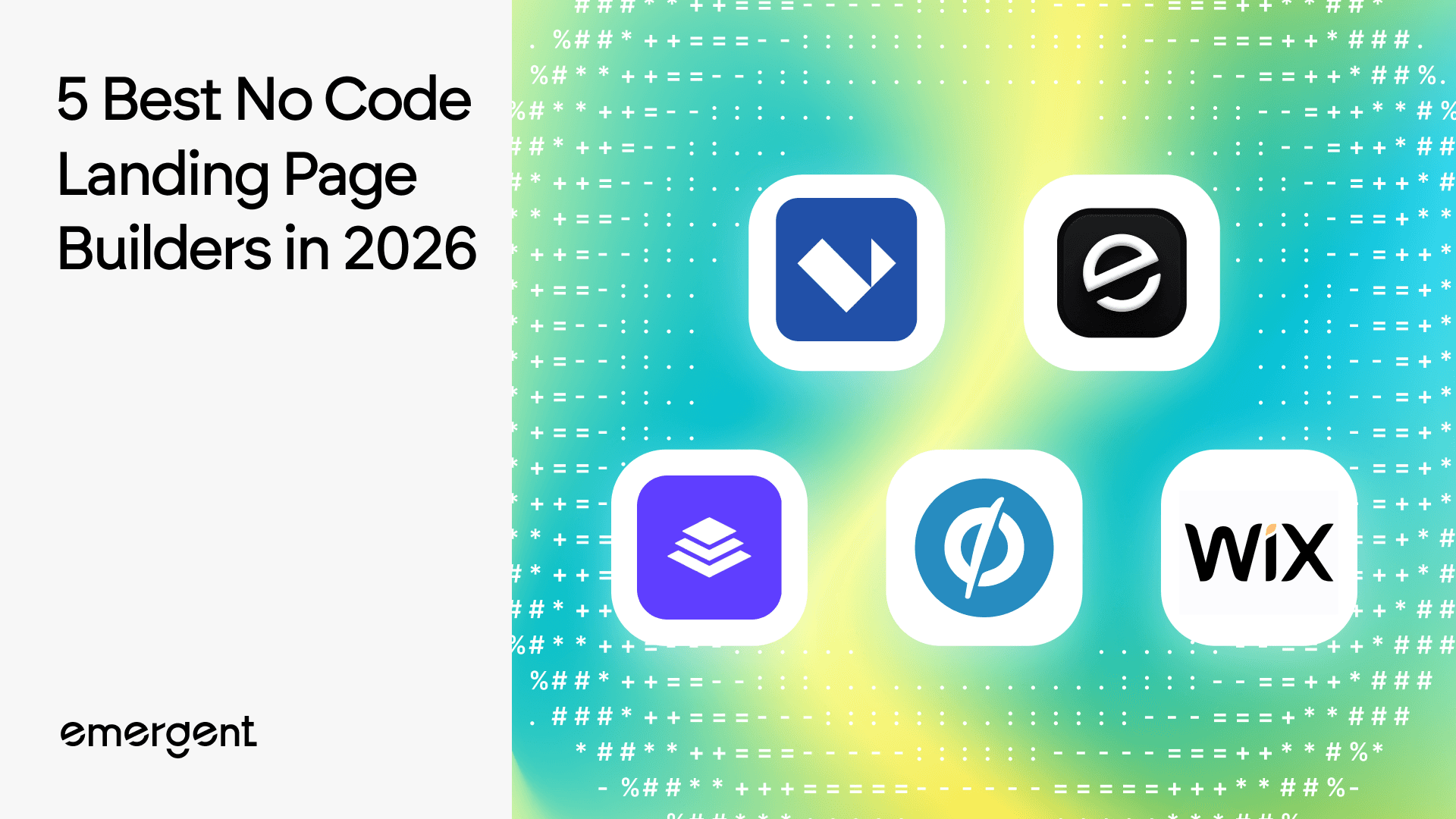 5 Best No Code Landing Page Builders in 2026