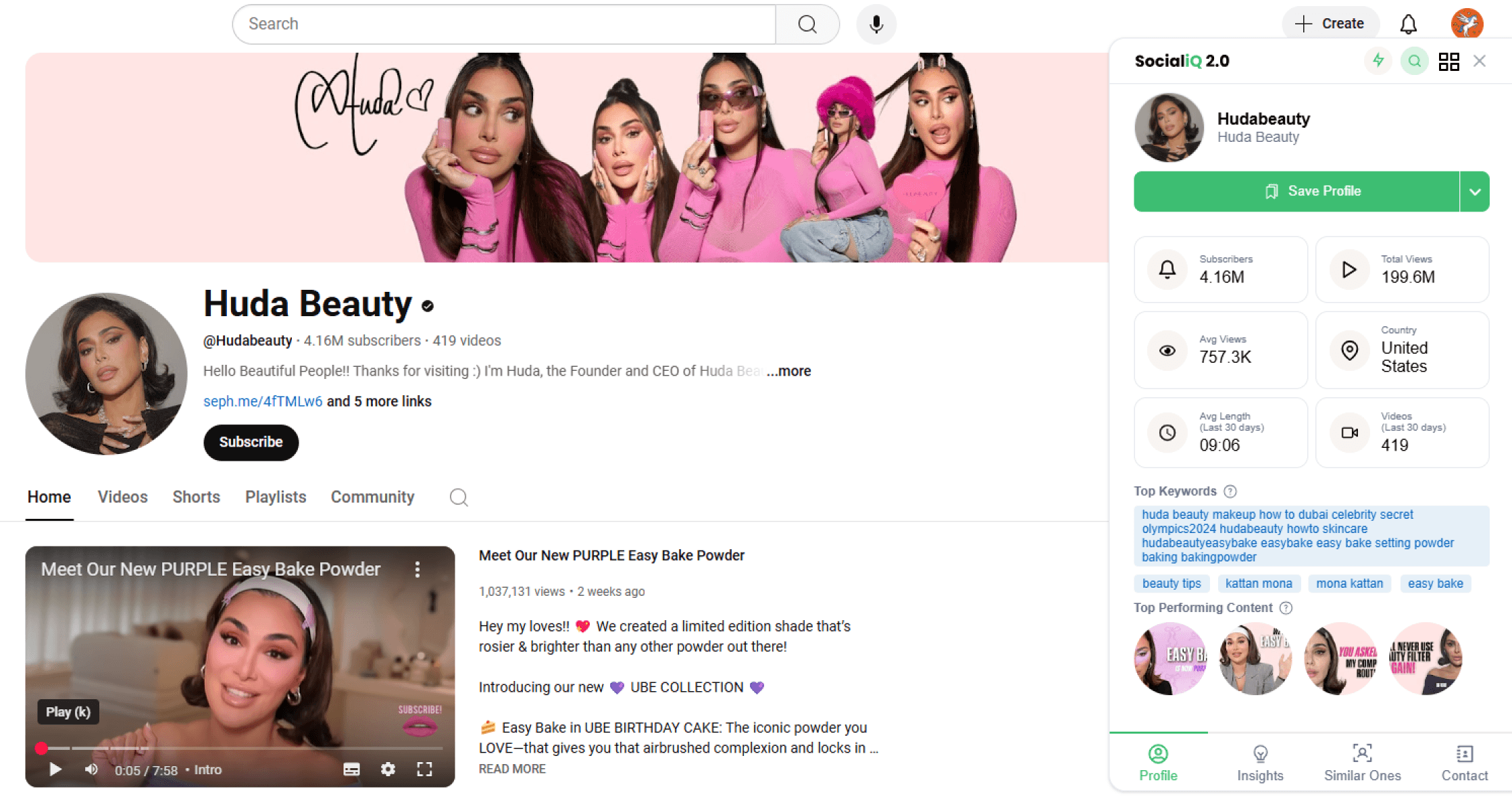 Huda Beauty YouTube