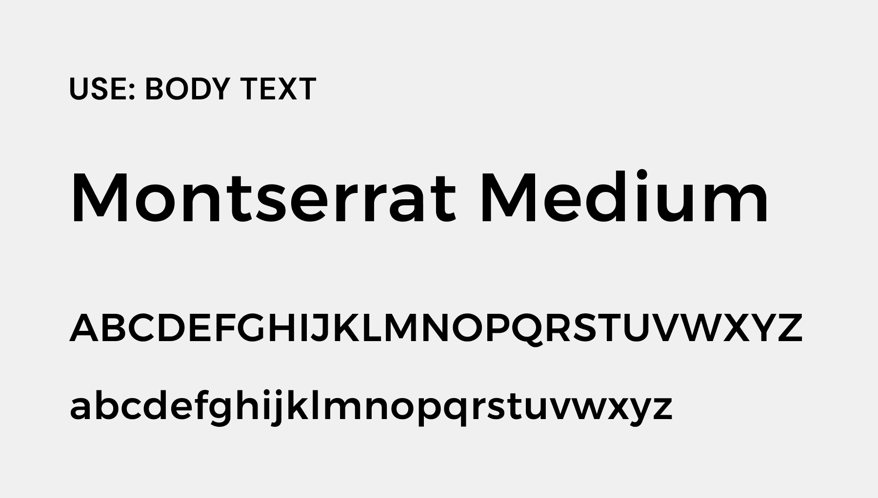 Montserrat Medium typography