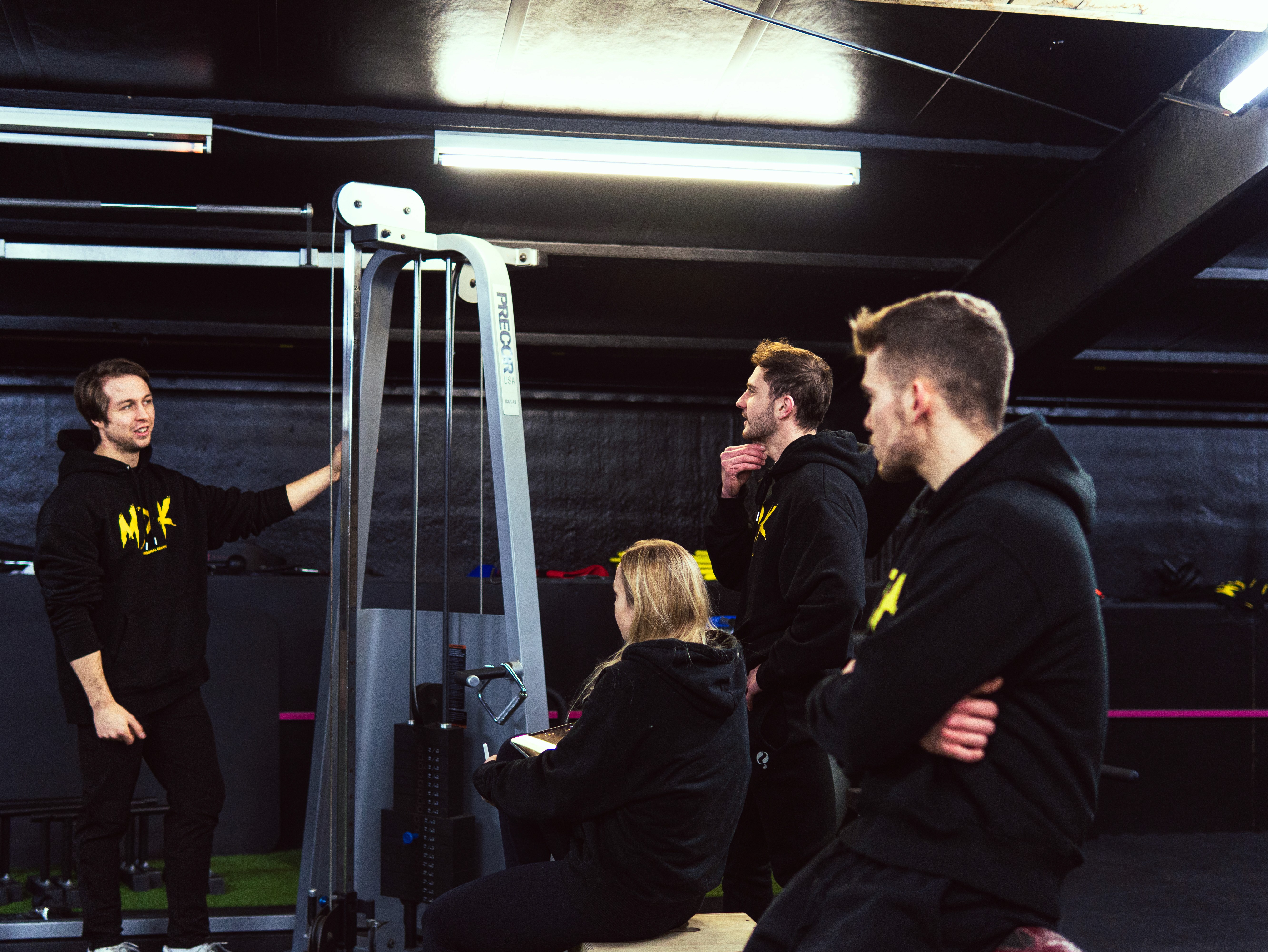Fashion photoshoot with a woman posing in a dress
