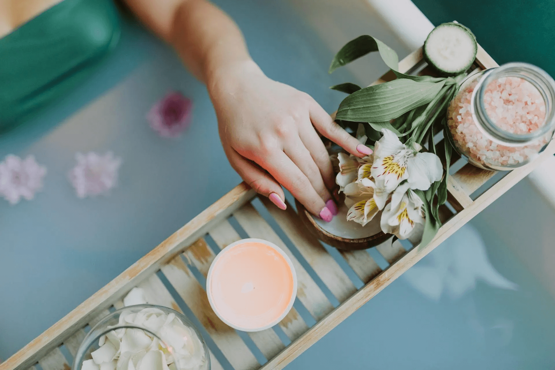 Hand And Flowers