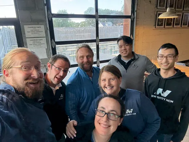 New Entity HCM Team Photo at dinner