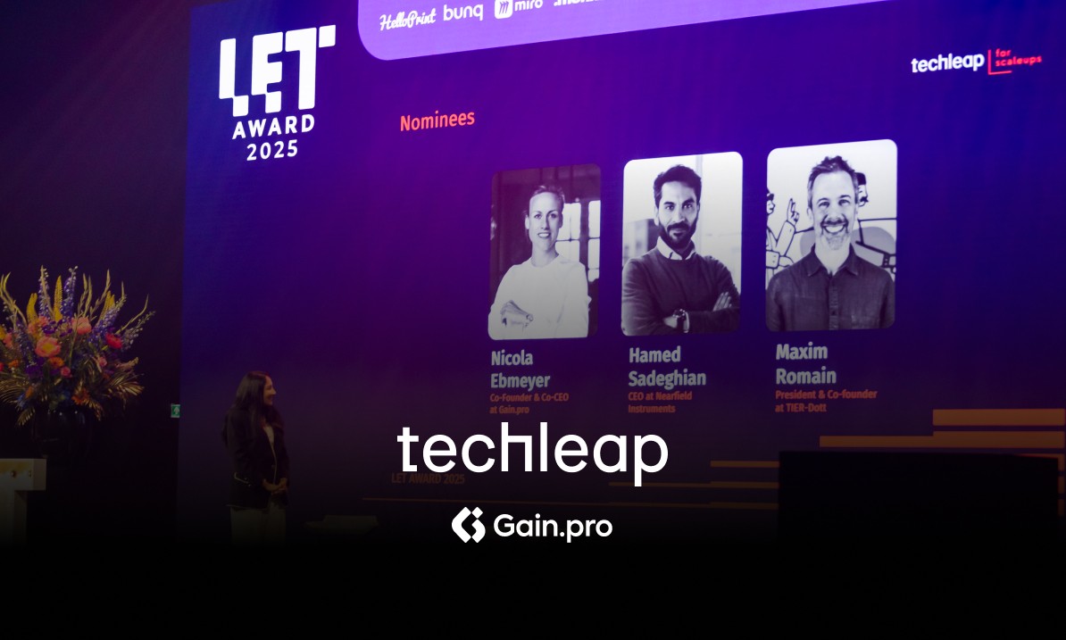Image of all nominees at techleap 2025, Gain.pro Co-CEO Nicola Ebmeyer named a finalist