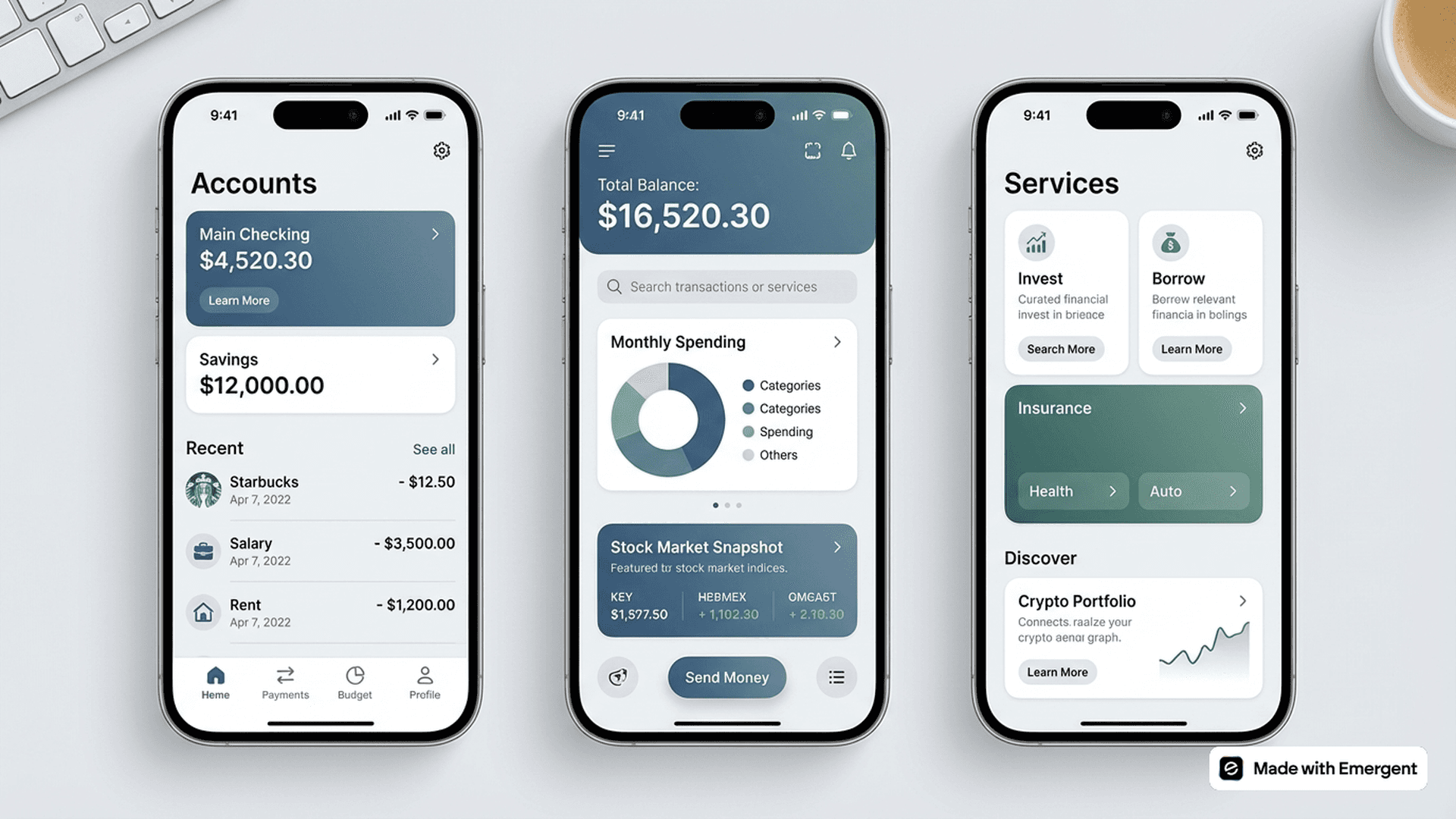 Fintech App Made with Emergent