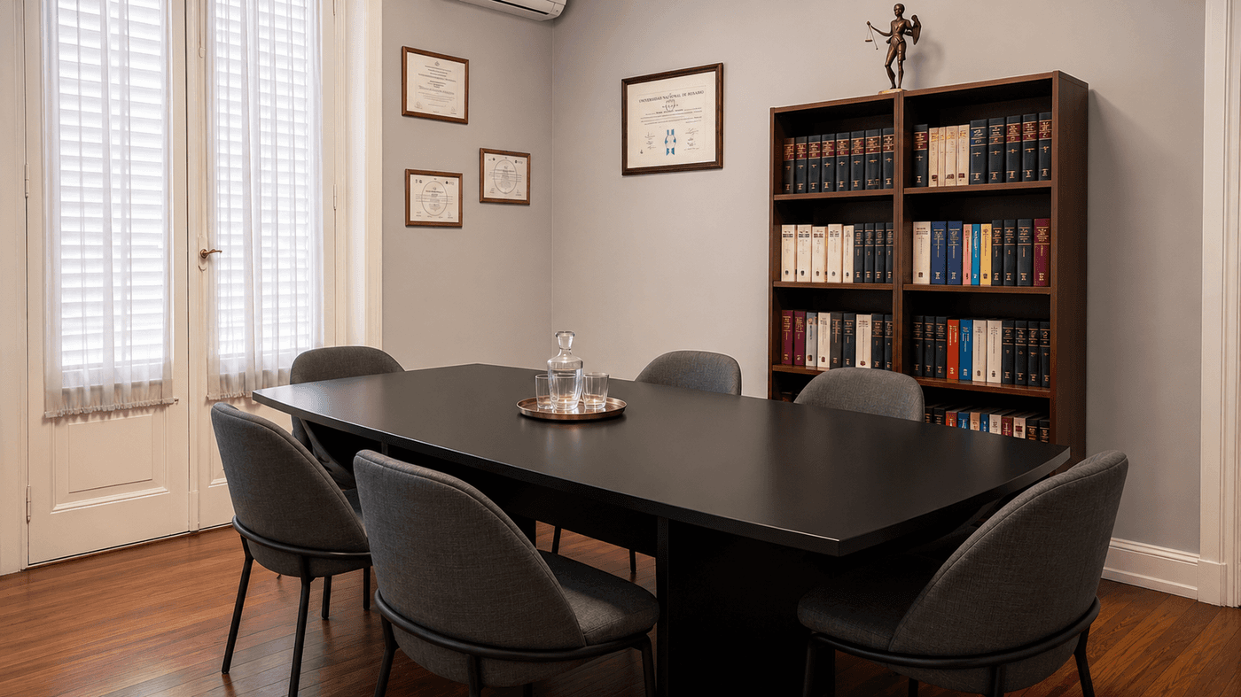 Sala de reuniones del estudio
